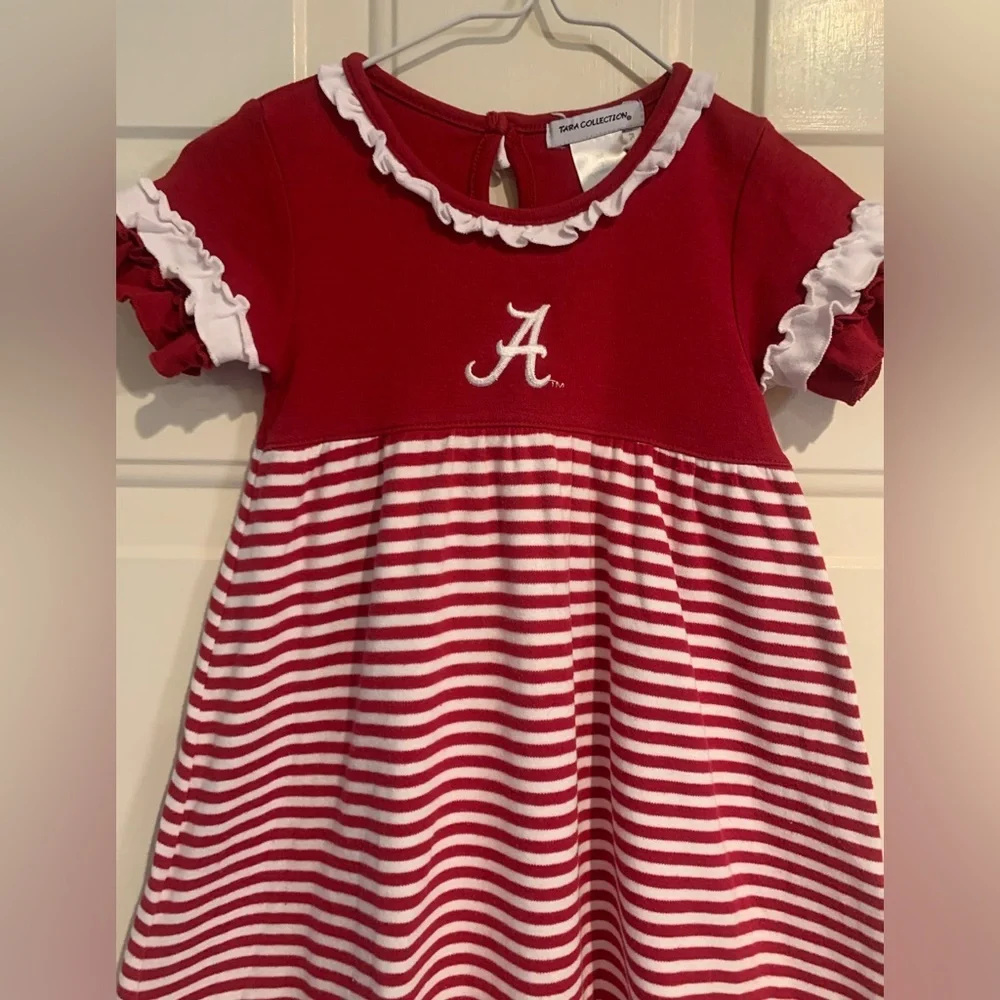 Tara Collection Alabama Crimson Tide Little Girls Short Sleeve Dress Size 2 - Picture 2 of 11